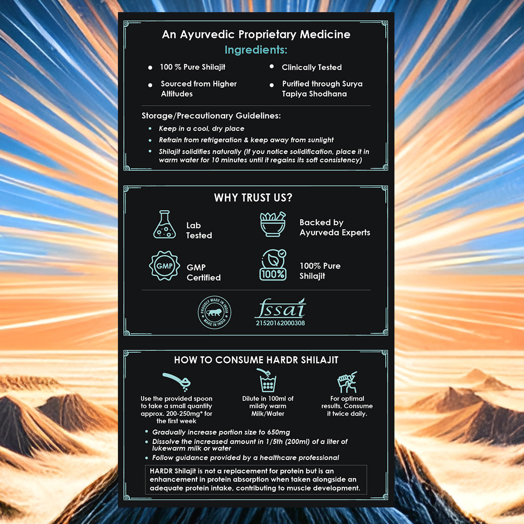 Hardr Himalayan Shilajit - Info